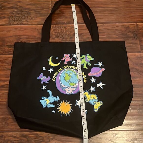 Grateful Dead Black Dancing Bears Graphic Tote - Picture 3 of 11